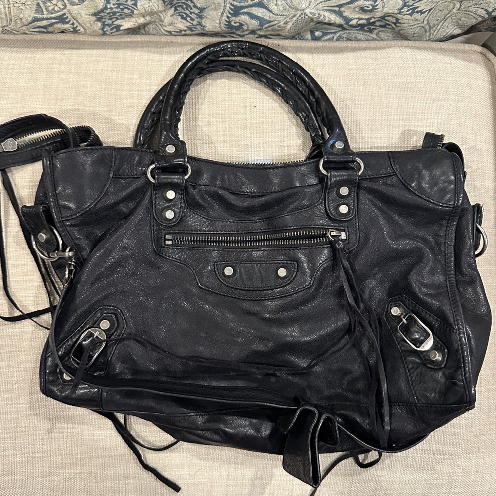 Black city bag (faux)